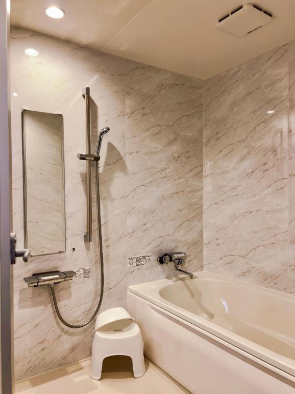 Koupelna v ubytování Rong Hua Grand Hotel 榮華グランドホテル