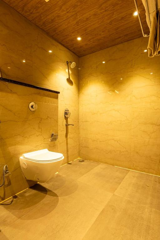 Koupelna v ubytování Hotel Vedangam