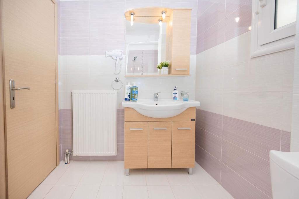Koupelna v ubytování Downtown Comfy Studio