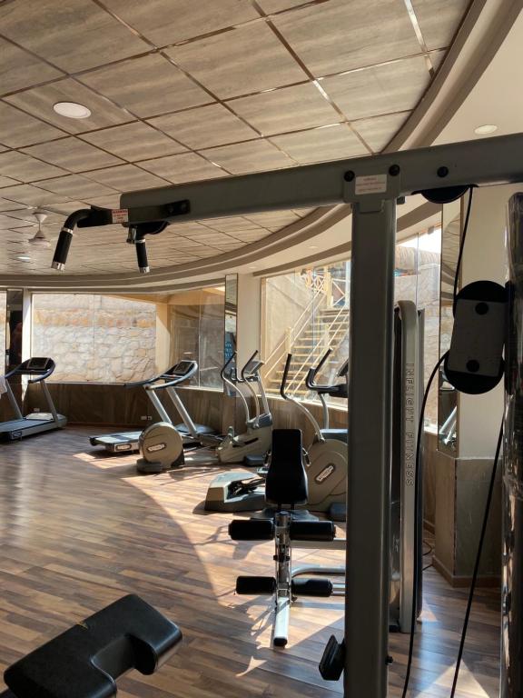 Fitness centrum a/nebo fitness zařízení v ubytování Apartment in el karma aqua beach resort hurghada near el gouna 3