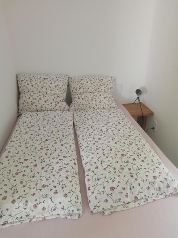 Postel nebo postele na pokoji v ubytování Ferienhaus Suda