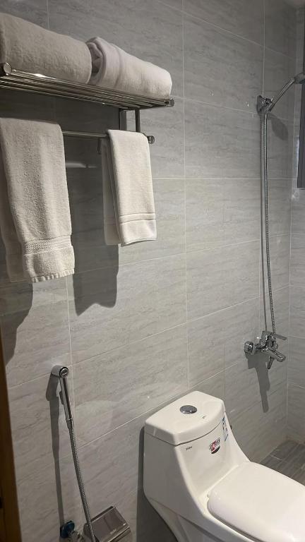 Koupelna v ubytování WS Hotel