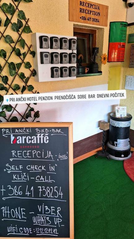 Certifikát, hodnocení, plakát nebo jiný dokument vystavený v ubytování Pri Ancki B&B Ljubljana suburbs