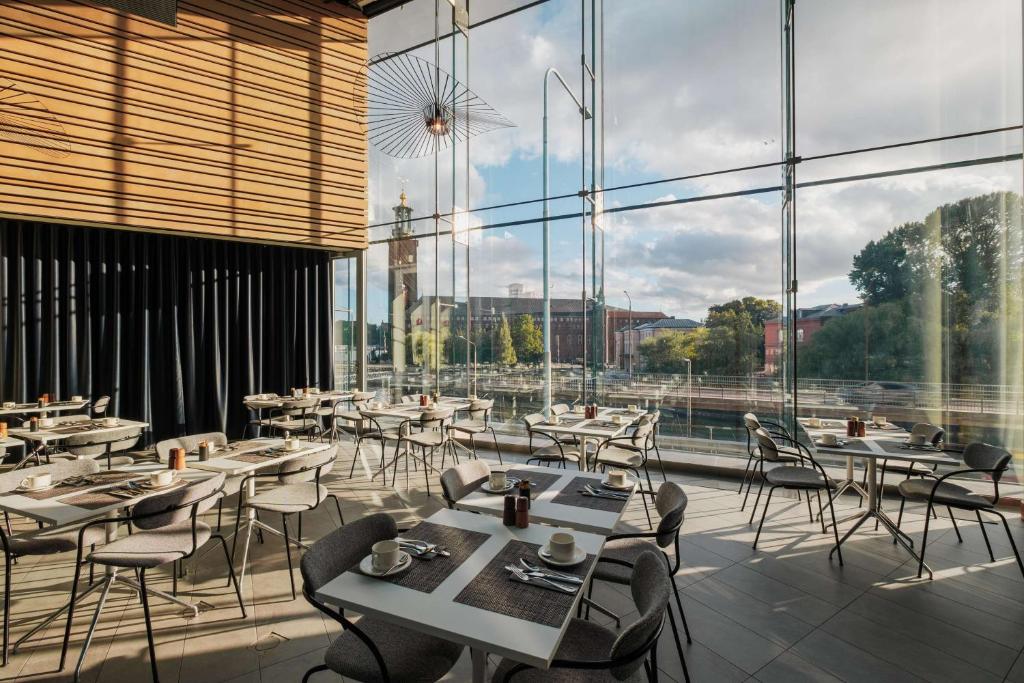 Restaurace v ubytování Radisson Blu Waterfront Hotel, Stockholm