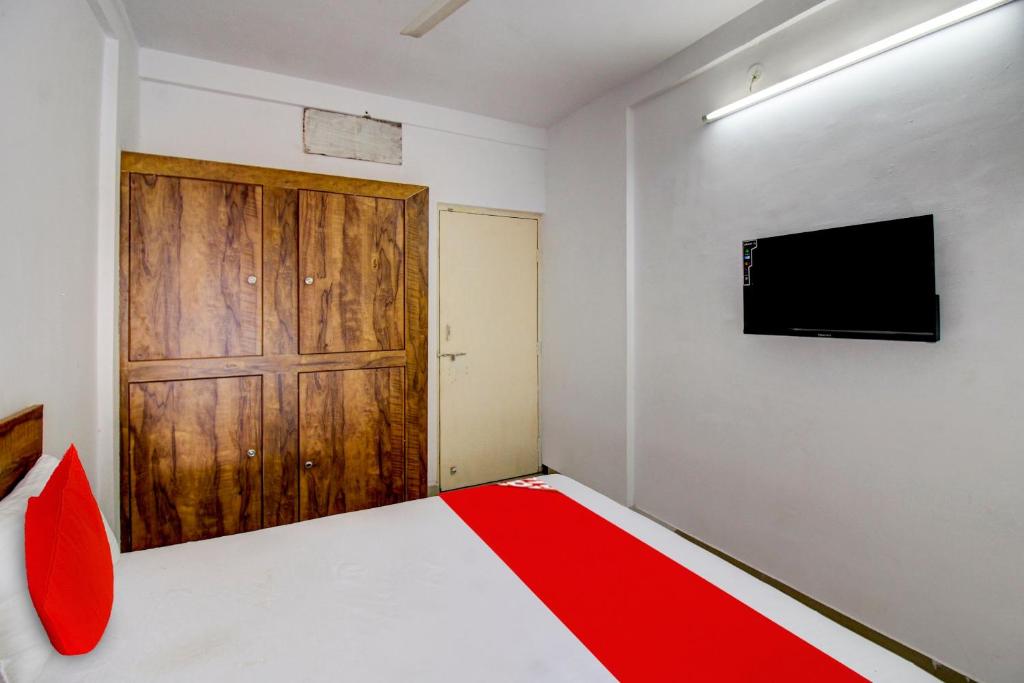 TV a/nebo společenská místnost v ubytování Super Hotel O The Golden Key
