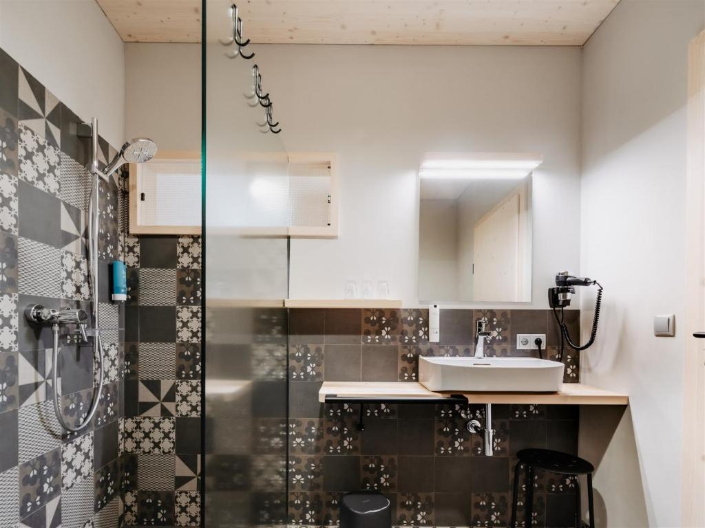 Koupelna v ubytování B&B Hotel Zimmerei mit Frühstück