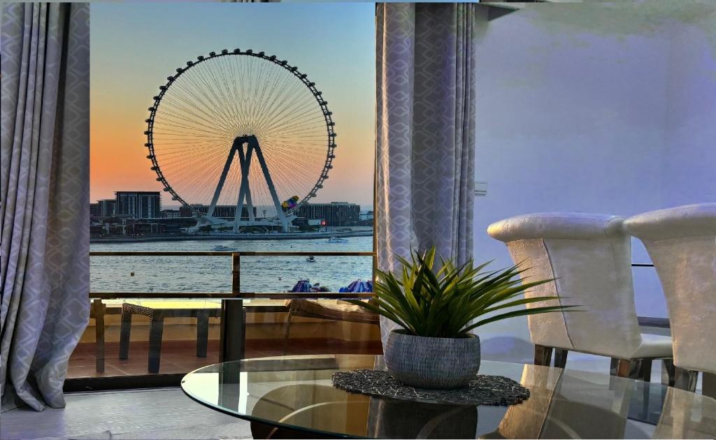Posezení v ubytování Jbr beach walk 2 bedrooms front sea