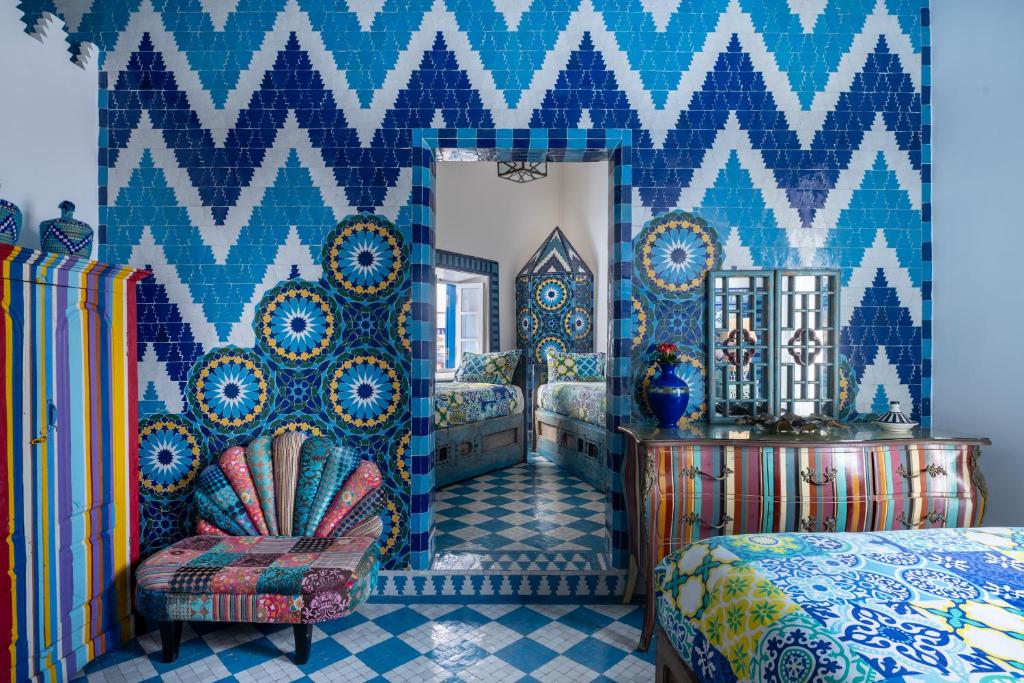 Postel nebo postele na pokoji v ubytování Salut Maroc!