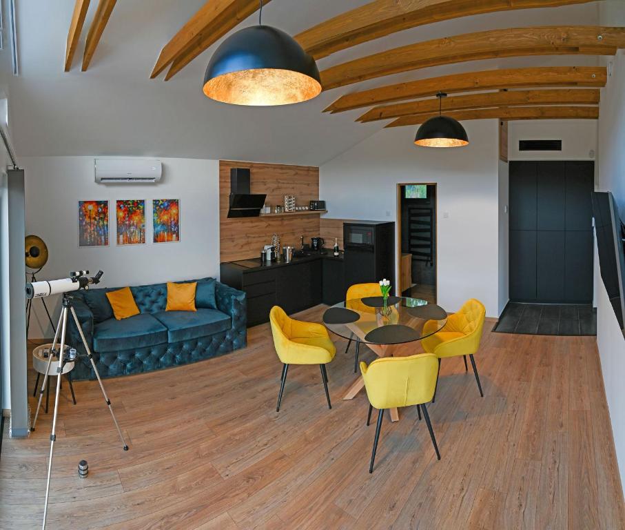 Kuchyň nebo kuchyňský kout v ubytování Mátra Forest Resort