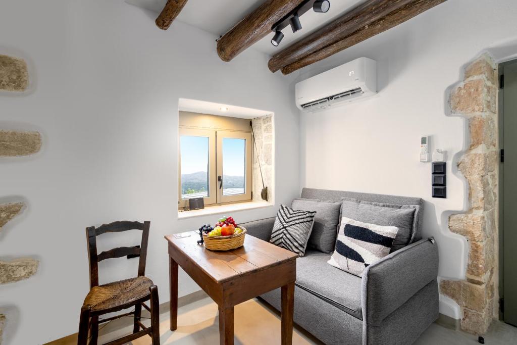 Posezení v ubytování Sitia Sandali elia apartment