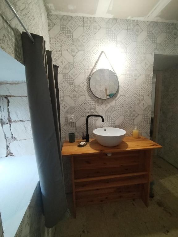 Koupelna v ubytování chambres d'hôtes rue Pasteur