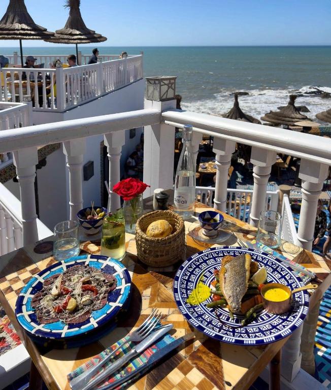 Balkón nebo terasa v ubytování Salut Maroc!