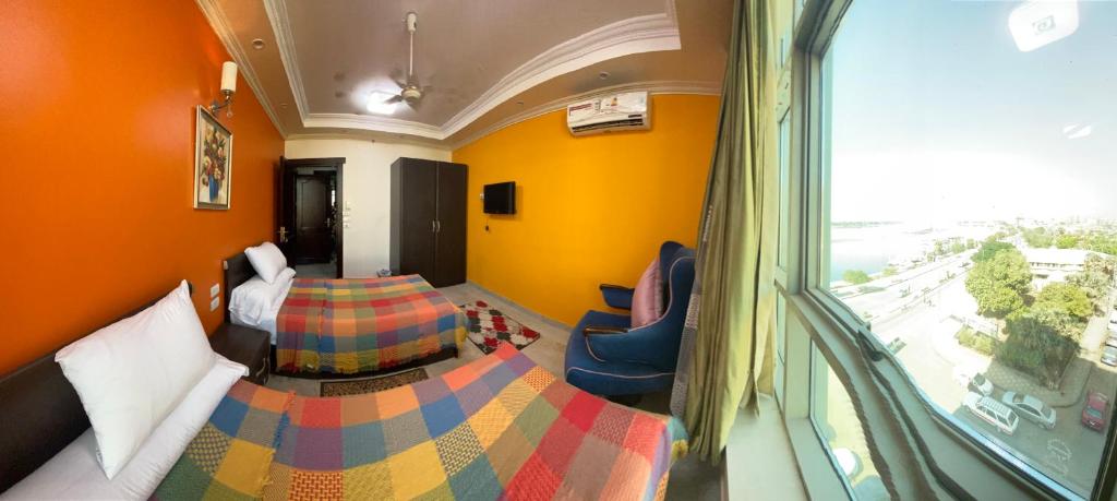 Posezení v ubytování aswan view 3 bedrooms