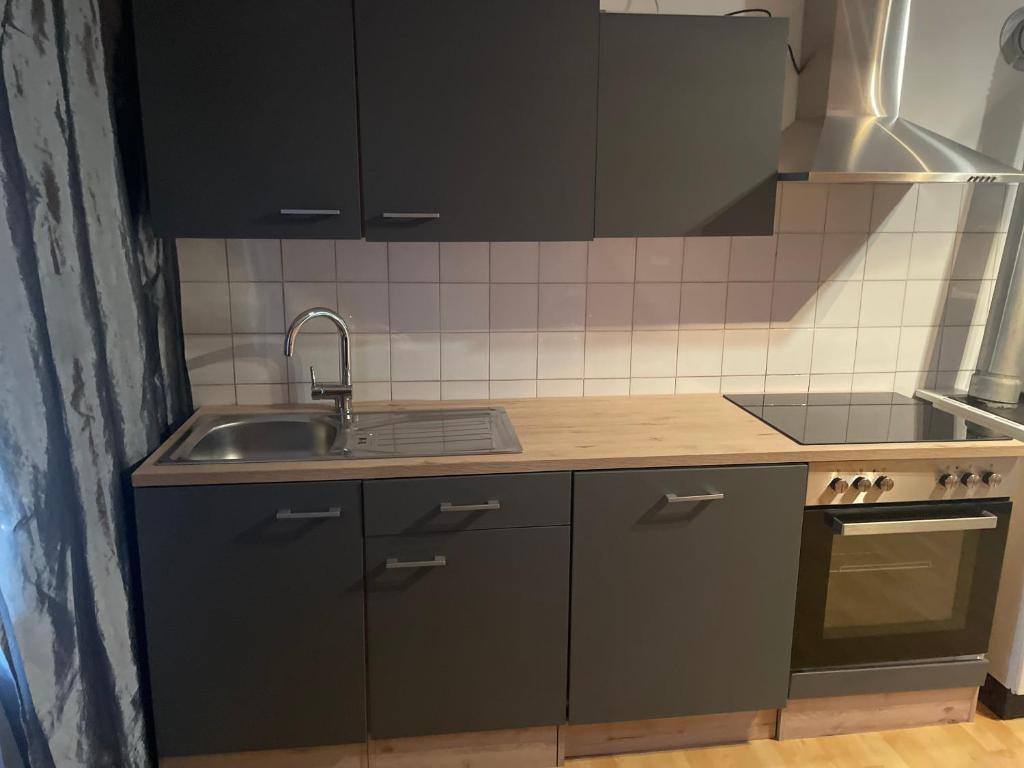 Kuchyň nebo kuchyňský kout v ubytování Ferienwohnung Renate