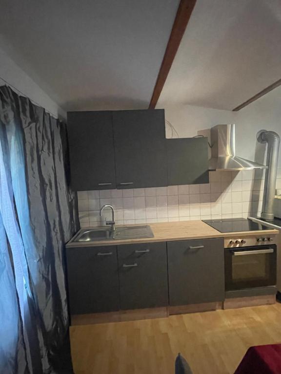Kuchyň nebo kuchyňský kout v ubytování Ferienwohnung Renate