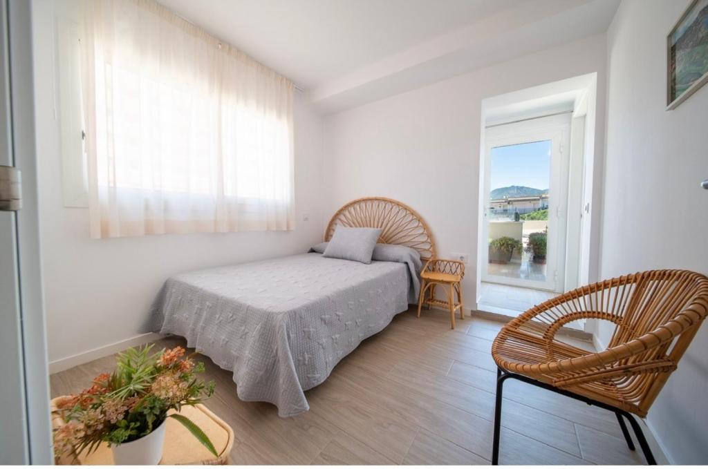 Posteľ alebo postele v izbe v ubytovaní M A R I V E N T Suite with bathroom and terrace 50 m2