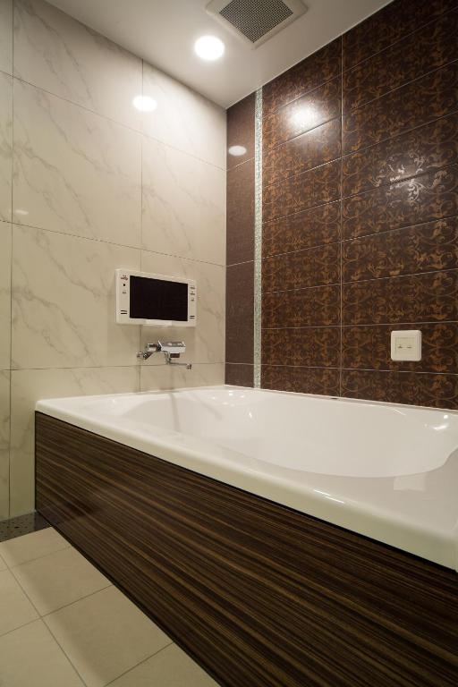 Koupelna v ubytování Hotel Lei