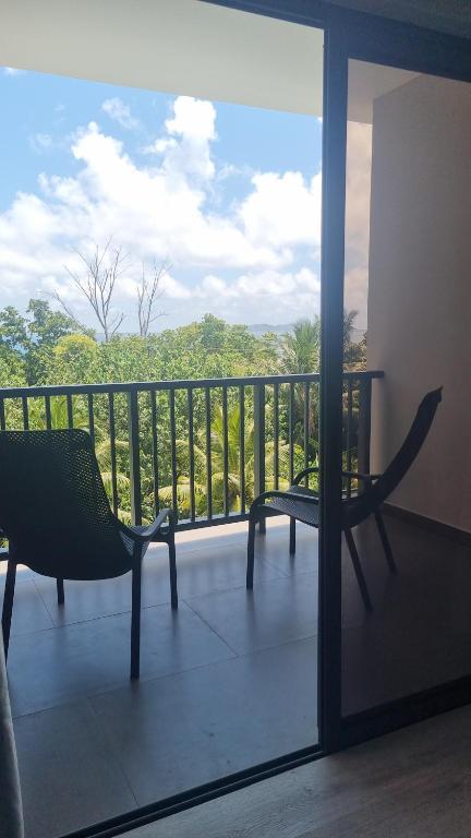 Balkón nebo terasa v ubytování Tranquility villas