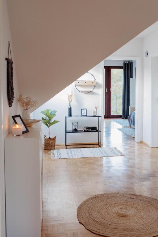 Posezení v ubytování Ferienwohnung Skandi