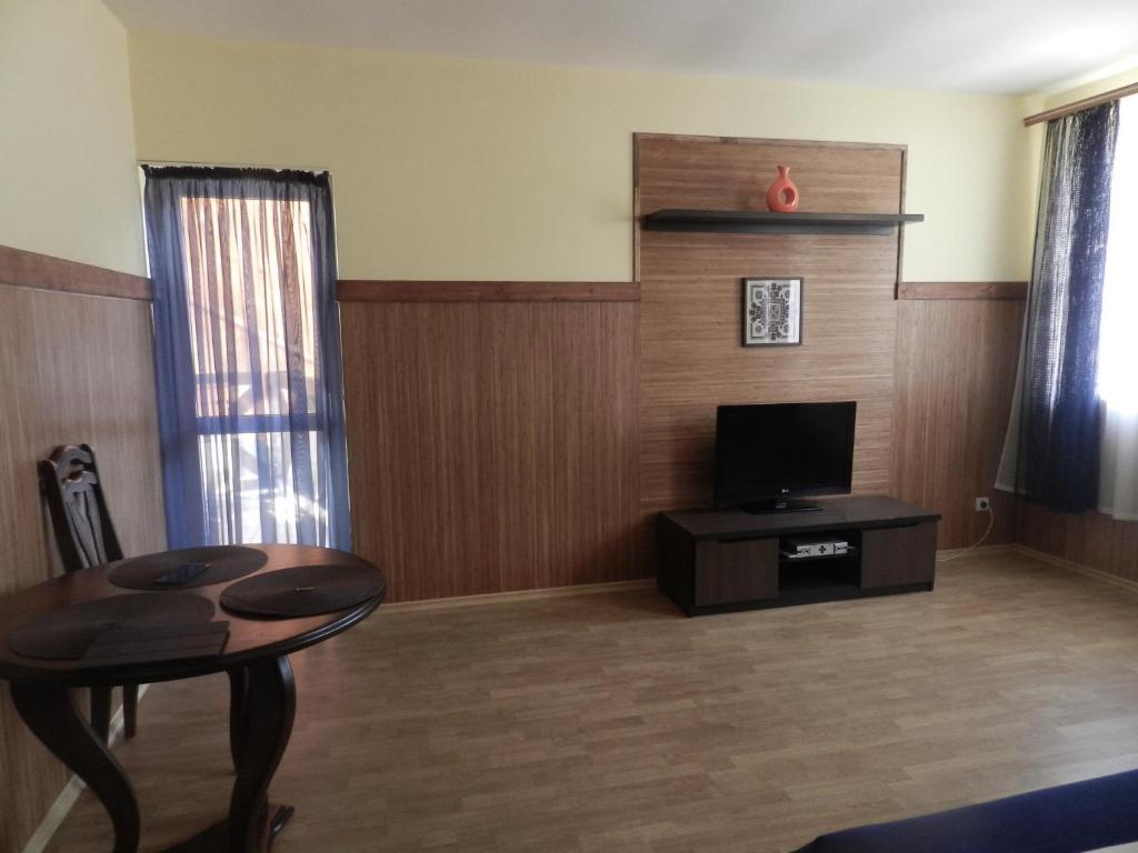 TV a/nebo společenská místnost v ubytování Hotel Fortetsya