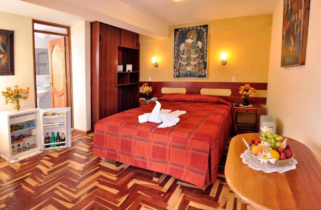 Postel nebo postele na pokoji v ubytování Awki´s Dream Hotel