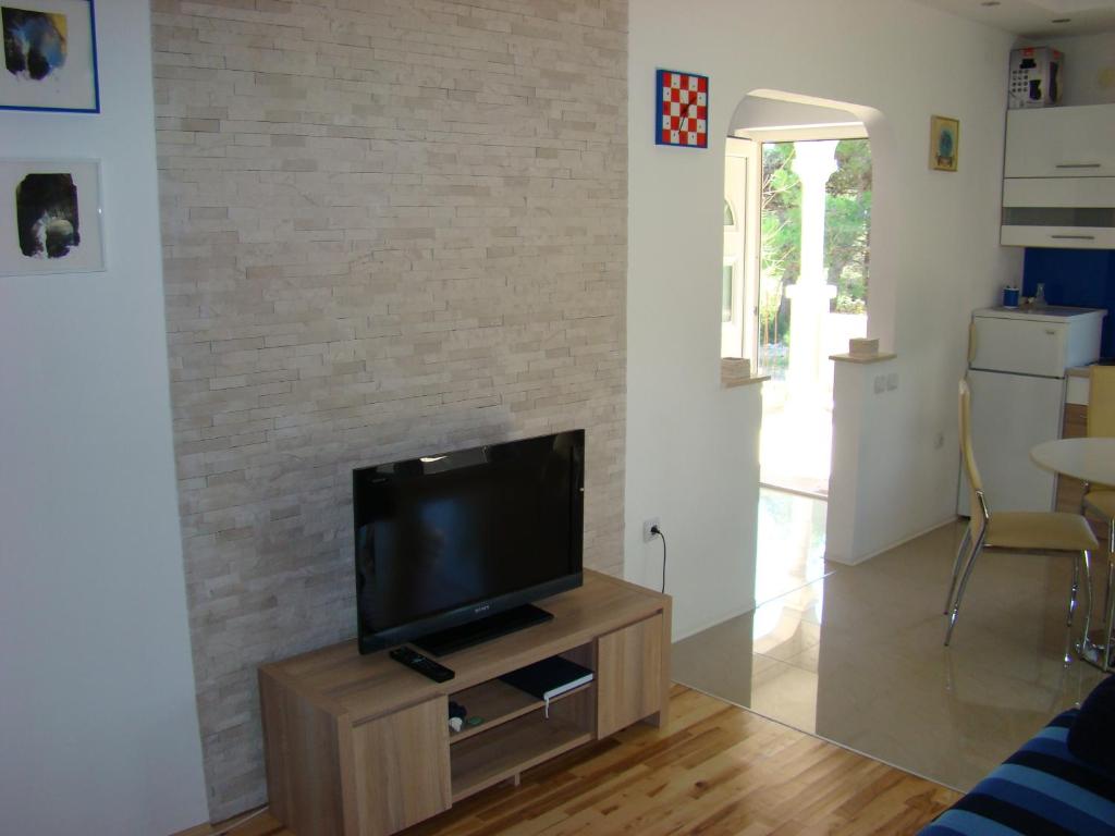 TV a/nebo společenská místnost v ubytování Apartments Pinus