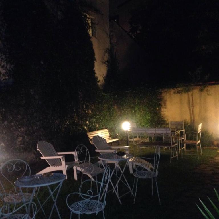 A garden outside Cosy House