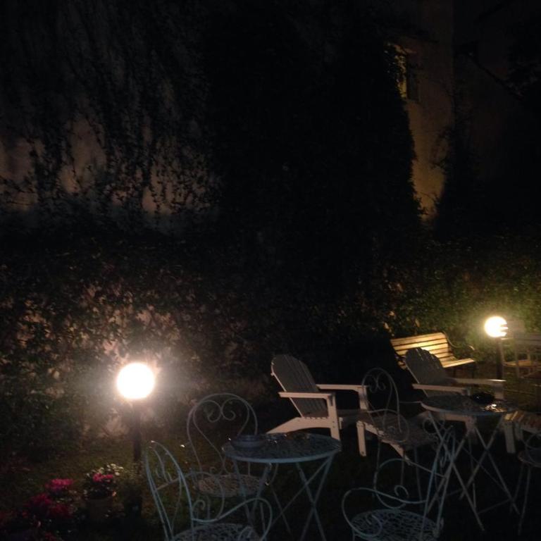 A garden outside Cosy House