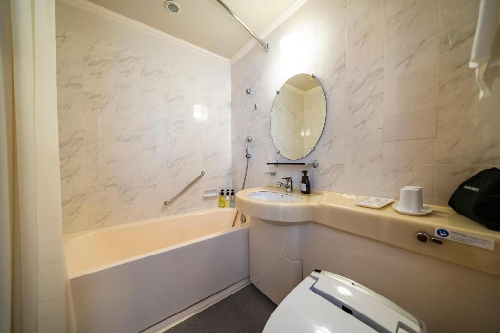 Koupelna v ubytování KOKO HOTEL Osaka Shinsaibashi