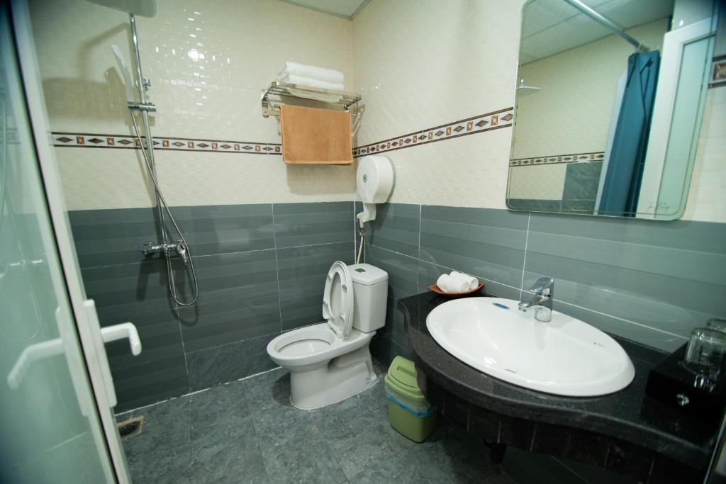 Koupelna v ubytování Garden Hotel II