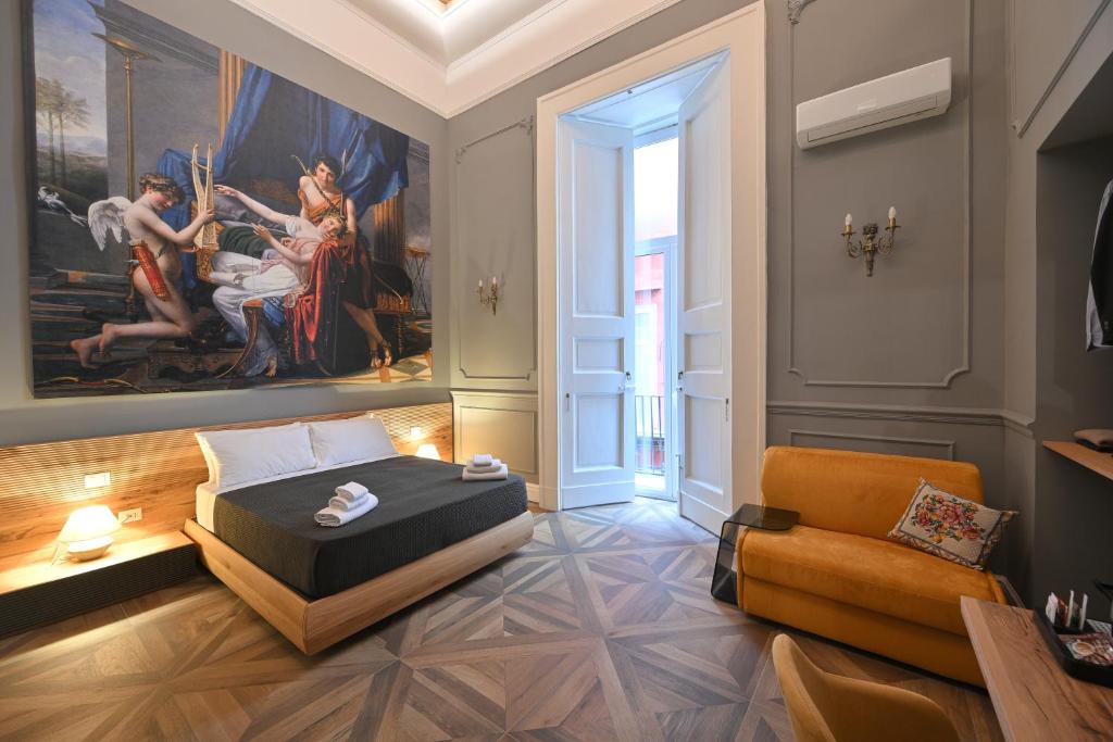 Posezení v ubytování Toledo 424 Suite