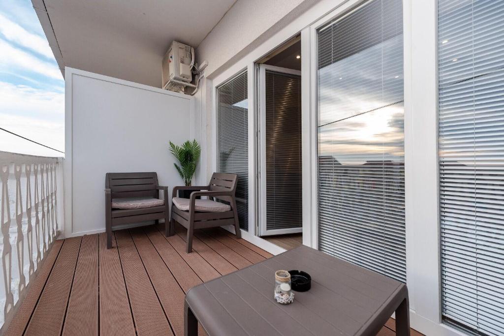 Balkón nebo terasa v ubytování Apartments Tomo