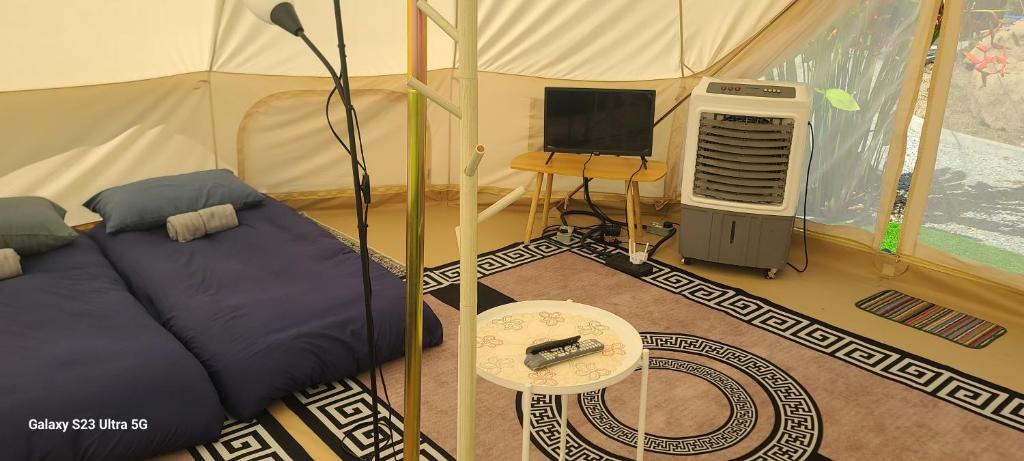 Posezení v ubytování Arista glamcamp