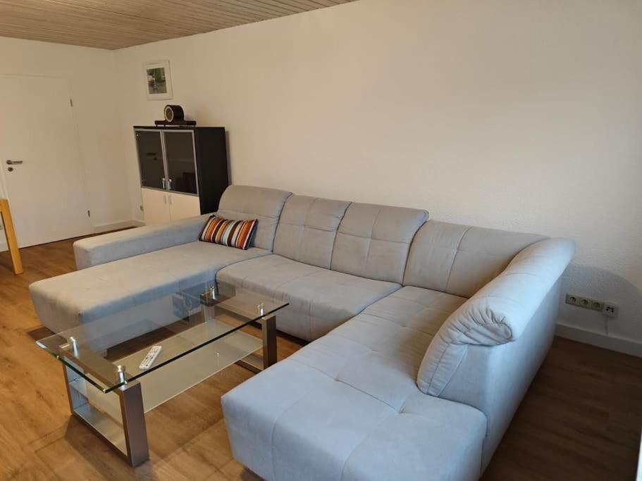 Χώρος καθιστικού στο Gemütliche Ferienwohnung