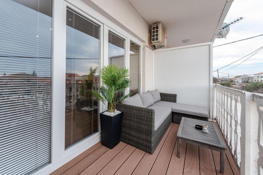 Balkón nebo terasa v ubytování Apartments Tomo