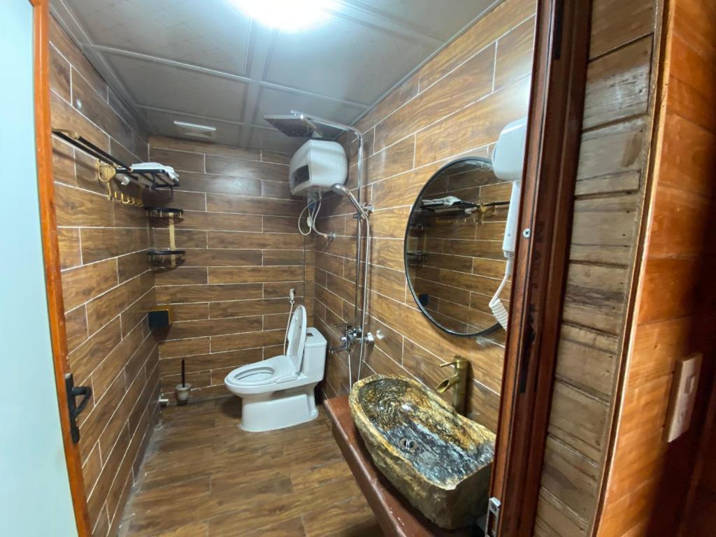 Koupelna v ubytování Cao nguyên đá homestay mèo vạc