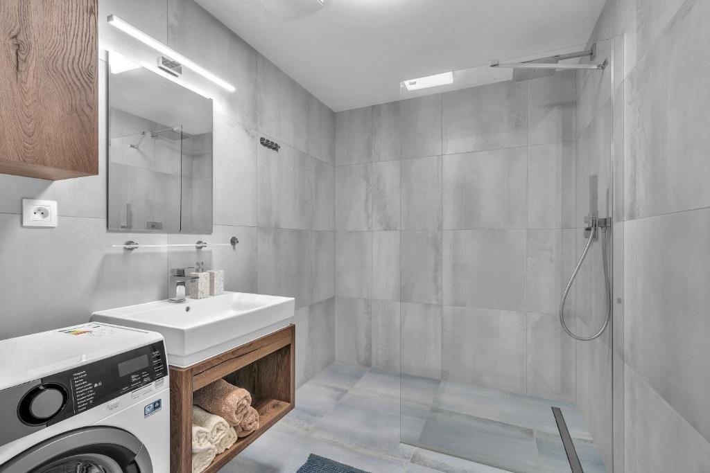 Koupelna v ubytování Apartment VIVA TEBA Vrchlabí