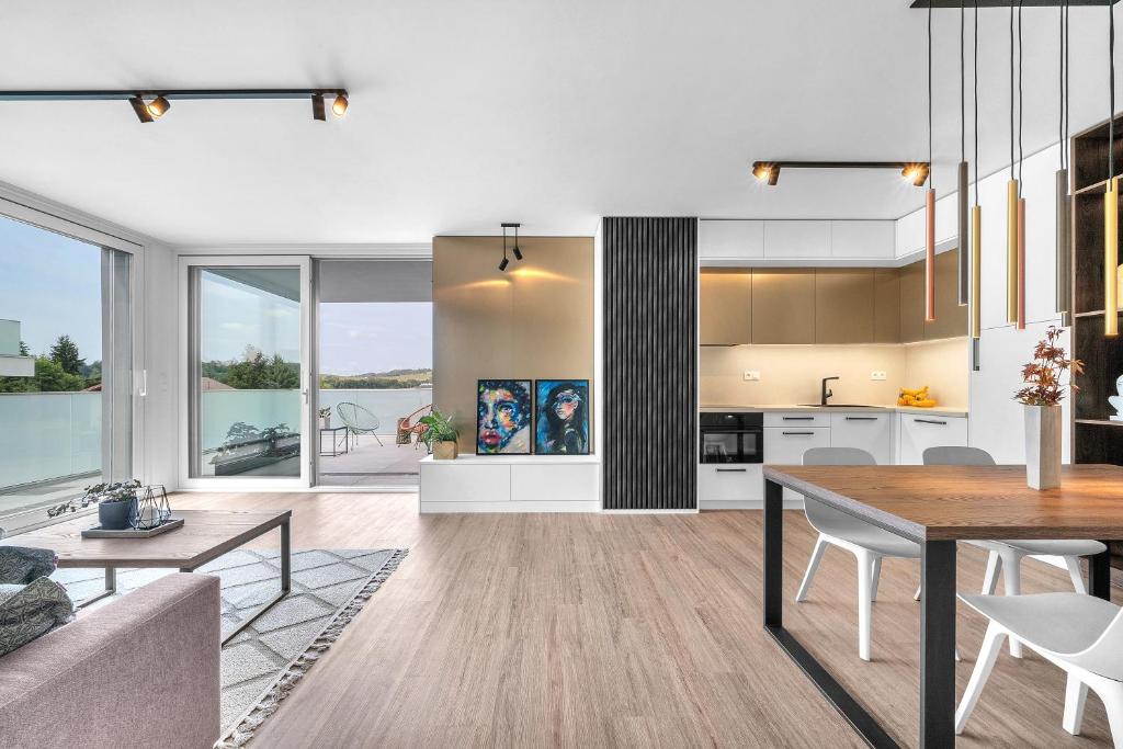 Kuchyň nebo kuchyňský kout v ubytování Apartment VIVA TEBA Vrchlabí
