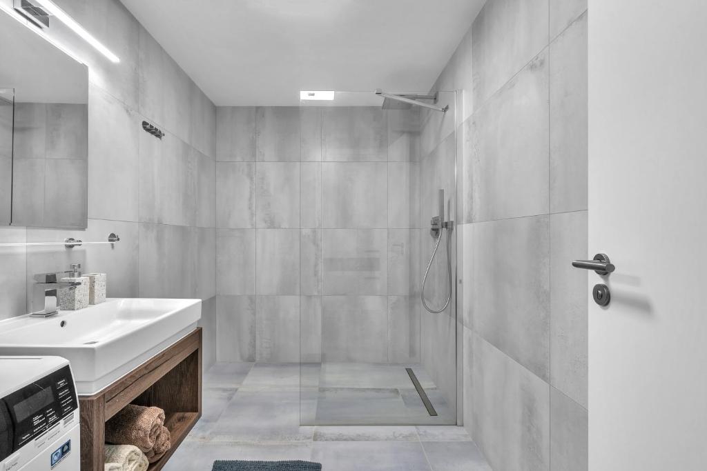 Koupelna v ubytování Apartment VIVA TEBA Vrchlabí