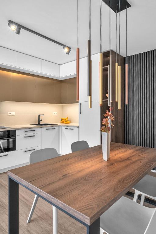 Kuchyň nebo kuchyňský kout v ubytování Apartment VIVA TEBA Vrchlabí
