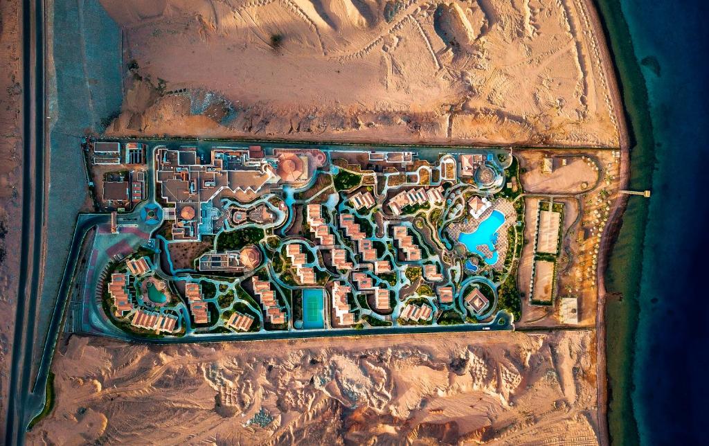 Letecký snímek ubytování Ecotel Dahab Bay View Resort