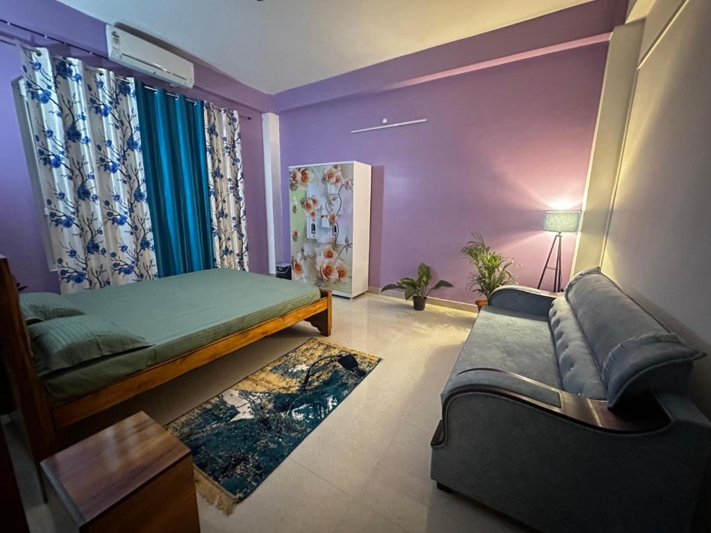 Postel nebo postele na pokoji v ubytování Kuhipaat Homestay