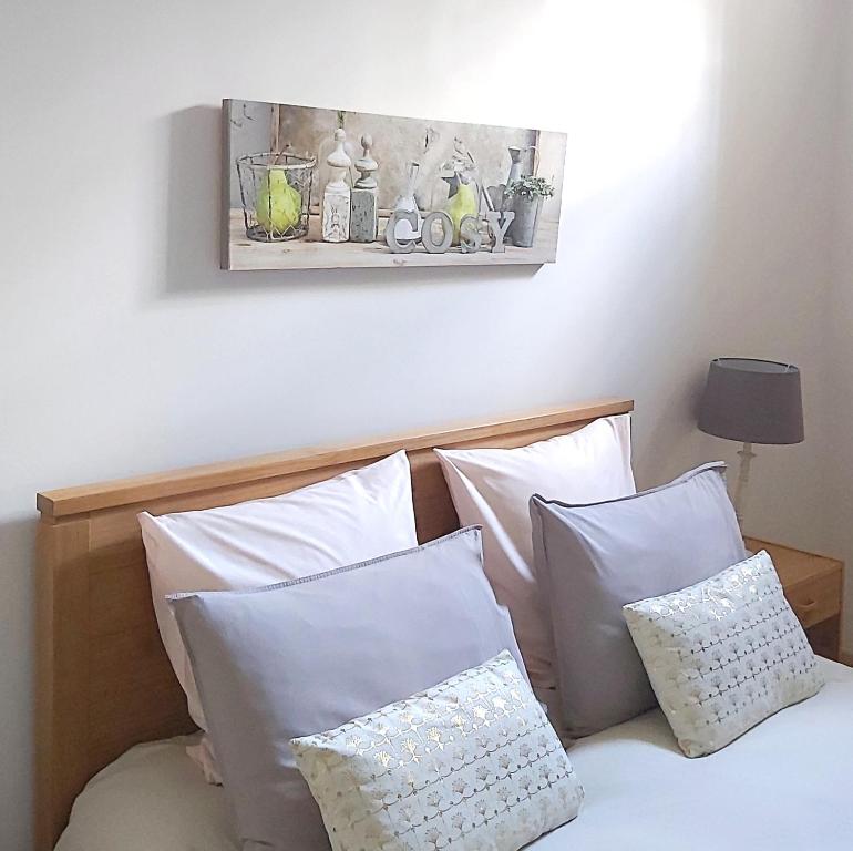 Postel nebo postele na pokoji v ubytování En Pascot - 1 appartement et 2 chambres indépendantes