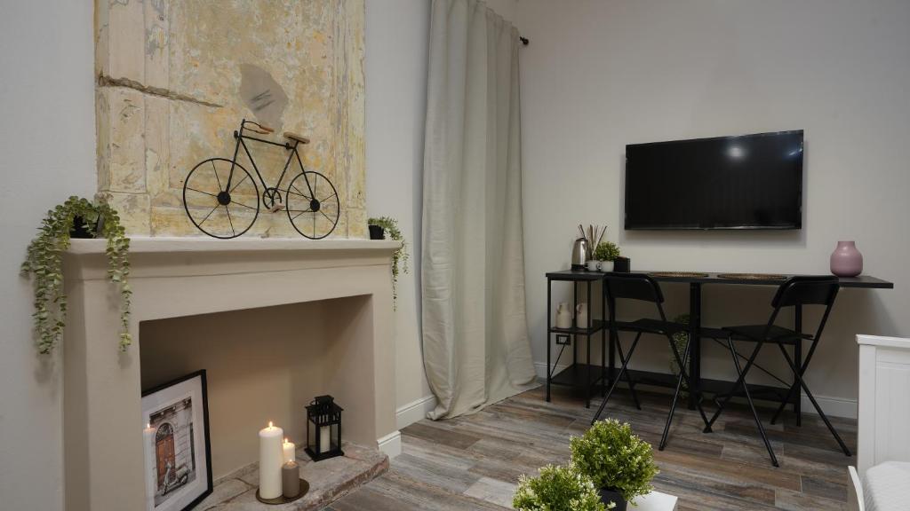 TV a/nebo společenská místnost v ubytování Residenza Piccoli Sogni