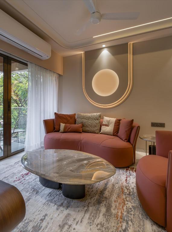 Posezení v ubytování Orbit Serviced Apartments
