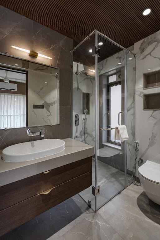 Koupelna v ubytování Orbit Serviced Apartments
