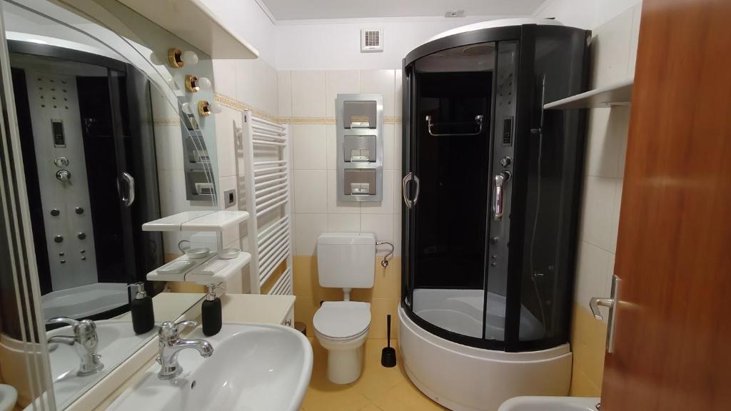 Koupelna v ubytování Apartma Apollonio