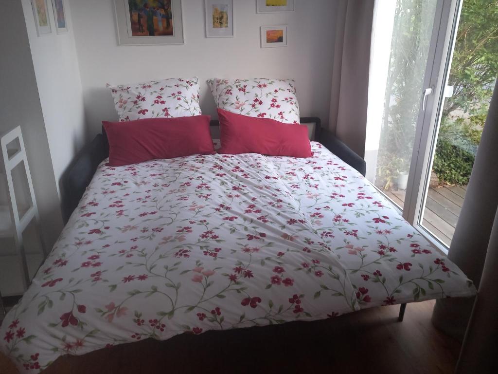 Postel nebo postele na pokoji v ubytování Ferienwohnung Hahn
