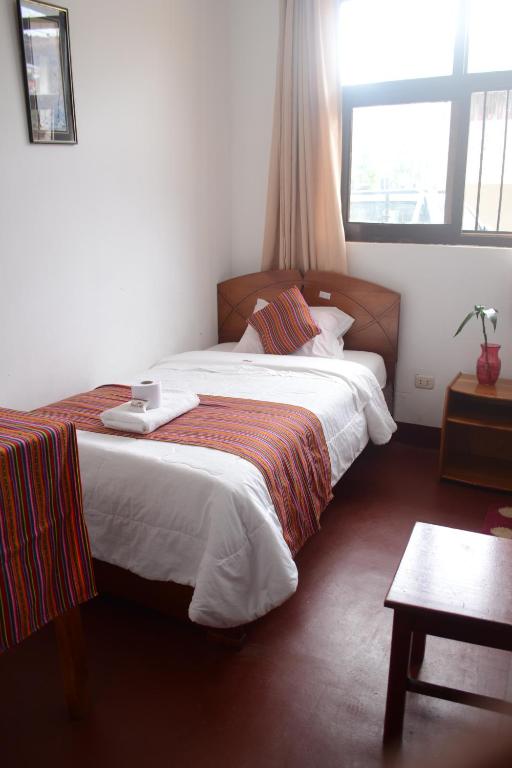 Postel nebo postele na pokoji v ubytování Hotel Kuelap Chachapoyas