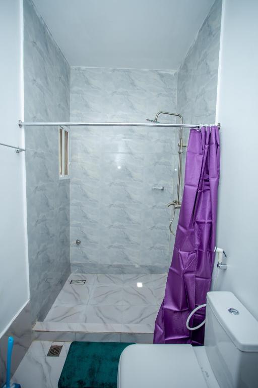 Koupelna v ubytování Aija Residences